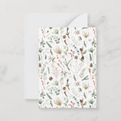 Budget Kerstmis 1 foto boogvakantie met waterverf Notitiekaartje (Achterkant)