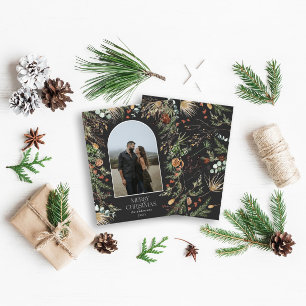 BUDGET Kerstmis 1 foto waterverf botanische Flyer