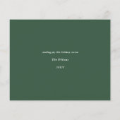 Budget Kerstmis Alles Groen Kerstkaart (Achterkant)