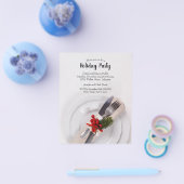 Budget kerstmis Bord Holiday Uitnodiging Flyer (Enkel)