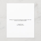 Budget kerstmis Business logo Gold Black Wreated (Achterkant)