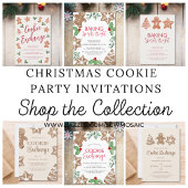 Budget Kerstmis Cookie Exchange Uitnodiging