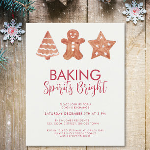 Budget Kerstmis Cookie Exchange Uitnodiging