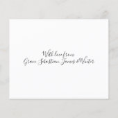 BUDGET Kerstmis Feliz Navidad Typografie Foto (Achterkant)