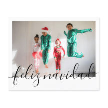 BUDGET Kerstmis Feliz Navidad Typografie Foto