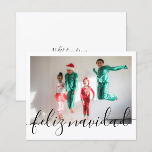 BUDGET Kerstmis Feliz Navidad Typografie Foto