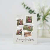 Budget Kerstmis Foto Collage Vakantiekaart (Staand voorkant)