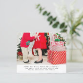 Budget Kerstmis FOTO Jaaroverzicht Brief (Staand voorkant)