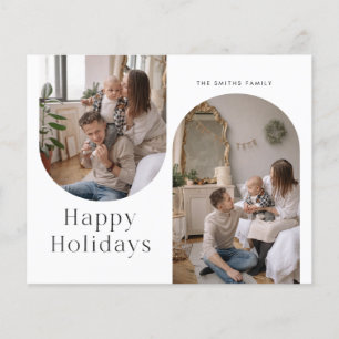 Budget Kerstmis Gelukkig Nieuwjaar Fotokaart Flyer