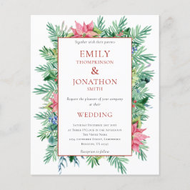 Budget Kerstmis Lijst Wedding Invite