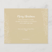 Budget kerstmis met gevouwen feestdag Kaart (Achterkant)