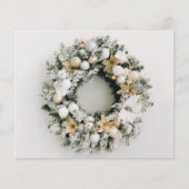 Budget kerstmis met gevouwen feestdag Kaart (Voorkant)