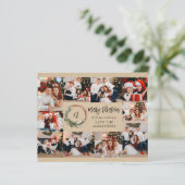 Budget kerstmis met Rustic 10 Multi Photo (Staand voorkant)