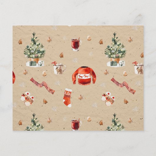 Budget kerstmis met Rustic 10 Multi Photo (Achterkant)