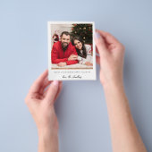 Budget Kerstmis of Vakantie Onmiddellijke Foto met Flyer (Hand)