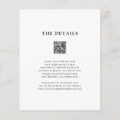 Budget Kerstmis Poinsettia QR Code Weddenschap Uit (Achterkant)