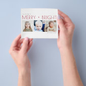 Budget kerstmis Prettige feestdagen Fotokaart Flyer (Hand)