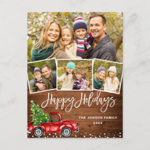 Budget Kerstmis Rode Vrachtwagen 4 FOTO Vakantie K Briefkaart