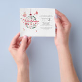 Budget Kerstmis Rood Groen Feest Flyer (Hand)