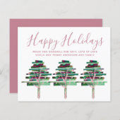 Budget Kerstmis Roos Gold Invites, Letter (Voorkant / Achterkant)