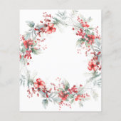 Budget Kerstmis Santa Baby shower Uitnodiging (Achterkant)