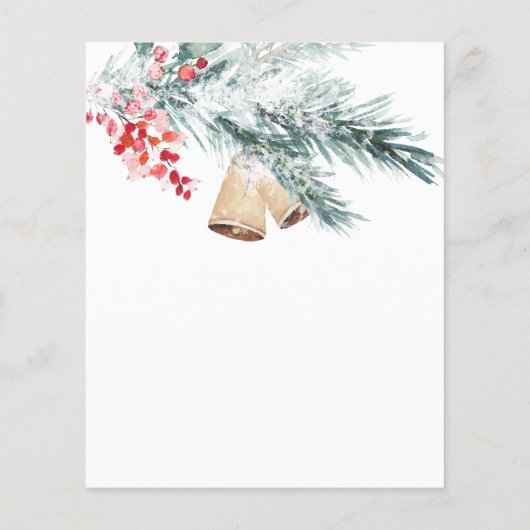 Budget Kerstmis Santa Baby shower Uitnodiging (Achterkant)