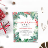 Budget Kerstmis Santa Baby shower Uitnodiging