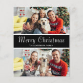 Budget Kerstmis Twee Foto Flyer (Voorkant)