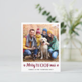 Budget Kerstmis van de eenvoudige foto van de Dog  (Staand voorkant)