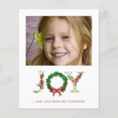 Budget kerstplezier aangepaste fotofeestdag flyer (Voorkant)