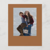 Budget kerstscript 3 Fotokerstkaart (Achterkant)