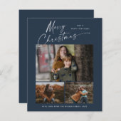 Budget kerstscript 3 Fotokerstkaart (Voorkant / Achterkant)