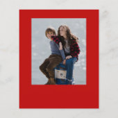 Budget kerstscript 3 Fotokerstkaart (Achterkant)