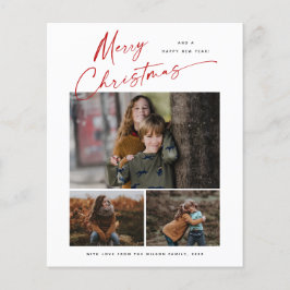 Budget kerstscript 3 Fotokerstkaart