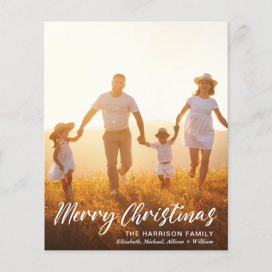 Budget kerstscript foto-overlay feestdag (Voorkant)