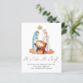 Budget kerststal Alles is rustig Foto (Staand voorkant)