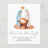 Budget kerststal Alles is rustig Foto (Voorkant)