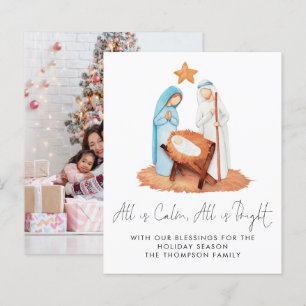 Budget kerststal Alles is rustig Foto