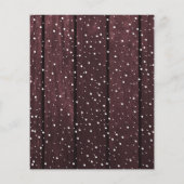 Budget kersttustige houtofotoliday-kaart (Achterkant)