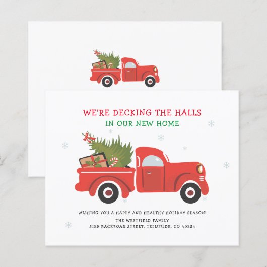 Budget Kerstvakantie Verhuisbericht (Voorkant / Achterkant)