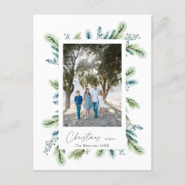 Budget Kerstwensen Boho Spruce en Fir Briefkaart