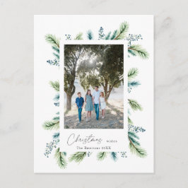 Budget Kerstwensen Boho Spruce en Fir Briefkaart