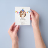 Budget kids verjaardagsuitnodiging, schattige Hedg Flyer (Hand)