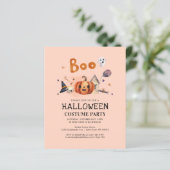Budget Kinder Halloween Costume Party Invitation (Staand voorkant)