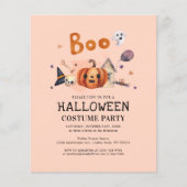 Budget Kinder Halloween Costume Party Invitation (Voorkant)