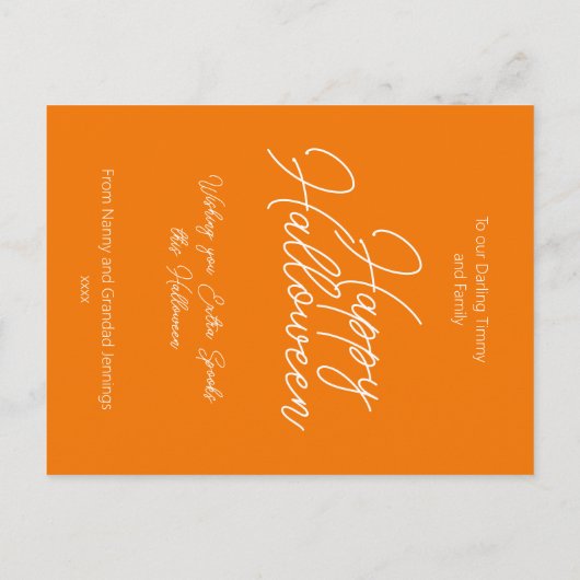 Budget Kinderen Waterverf Baby Dragon Halloween Briefkaart (Achterkant)