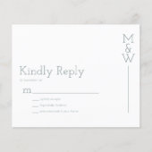 BUDGET Kindly Reply Green RSVP Card (Voorkant)