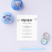 Budget Klassiek TROUW MENU. Folder (Enkel)