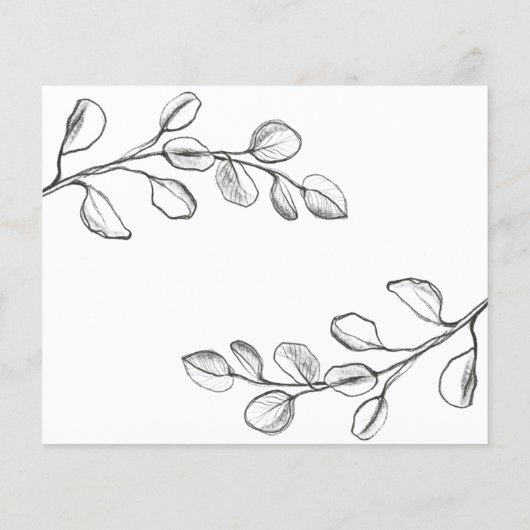 Budget Klassieke bruiloft/brochure Flyer (Achterkant)