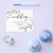 Budget Klassieke bruiloft/Folder Flyer (Enkel)